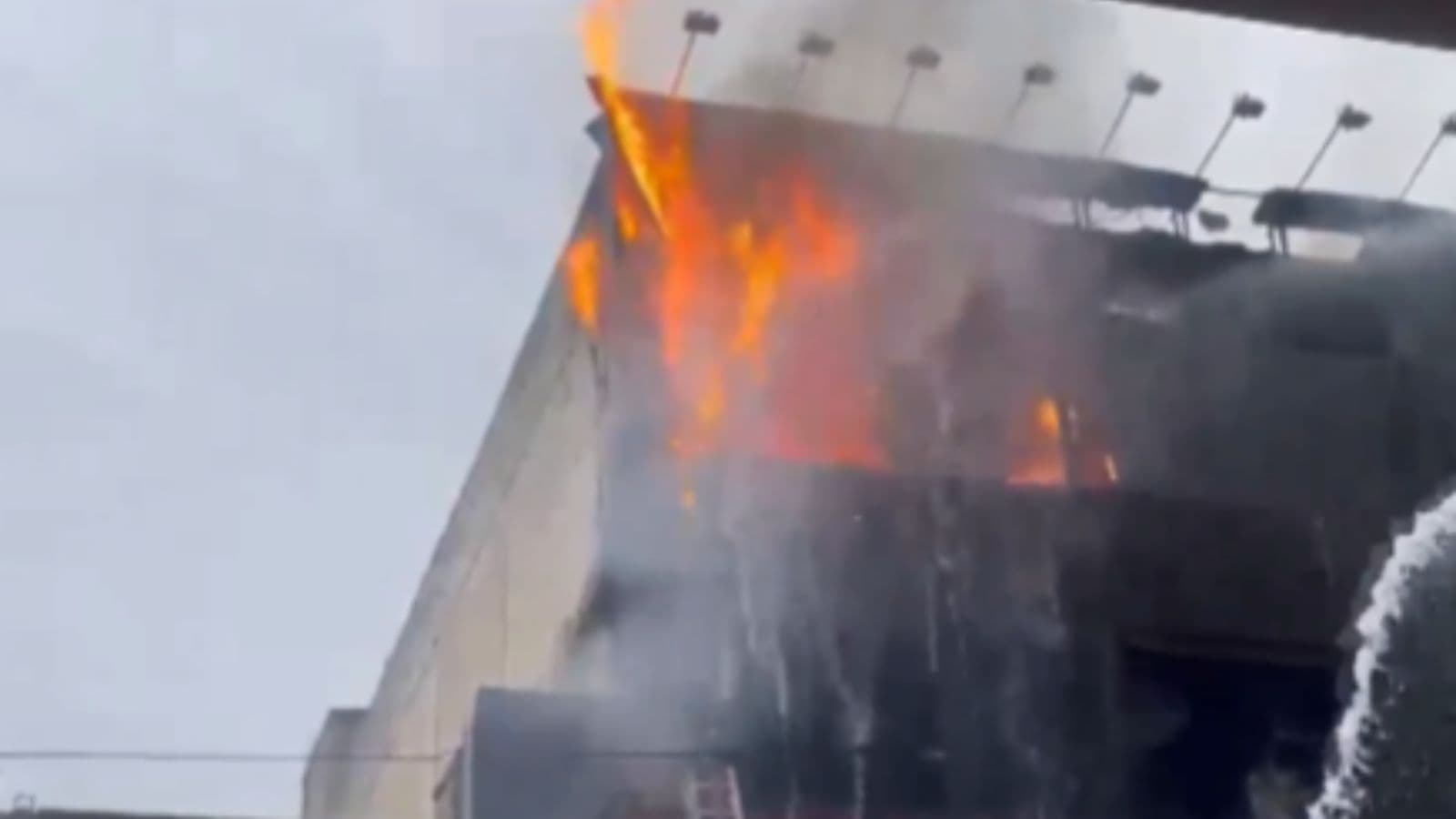 Delhi Uttam Nagar Electronic Showroom Fire Delhi Fire Services