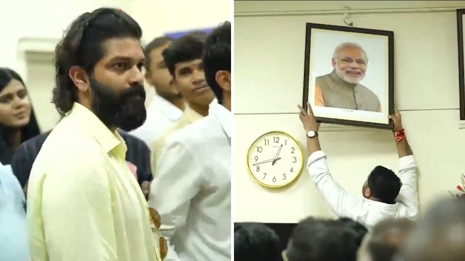 Amit Thackeray Mns Booked Pm Modi Portrait Pune College3 Arrested