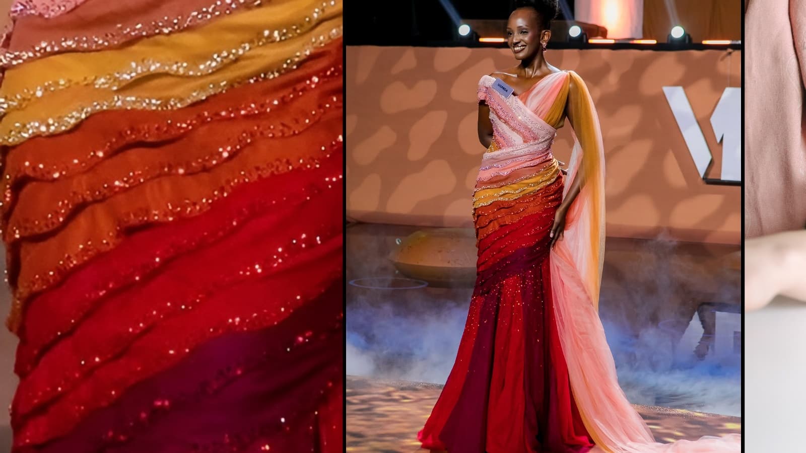 Gown Inspired By 7 Layers Of C Section Story Behind Miss World Ugandas Striking Look